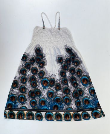 Peacock Print Dress