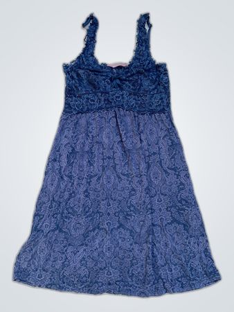 Hunkemöller Navy Lace Paisley Print Chemise