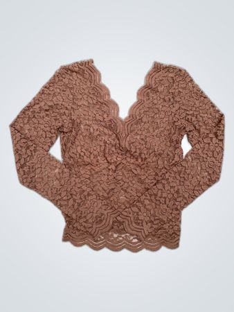Brown Lace Top