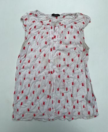 Max & Co. White Blouse with Red Pattern