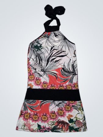 Floral Halter Neck Dress