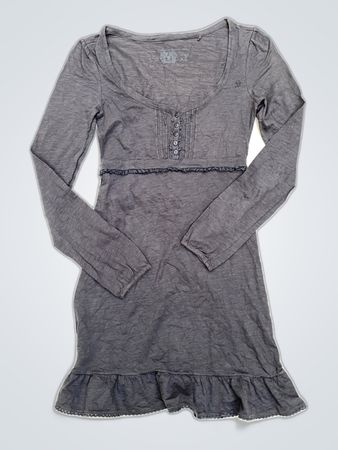 Grey Long Sleeve Dress