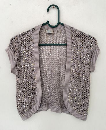 Oasis Sequin Knit Shrug