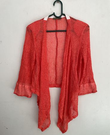 Faviana Coral Open Knit Cardigan