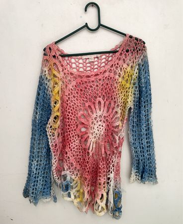 Boston Proper Crochet Sweater