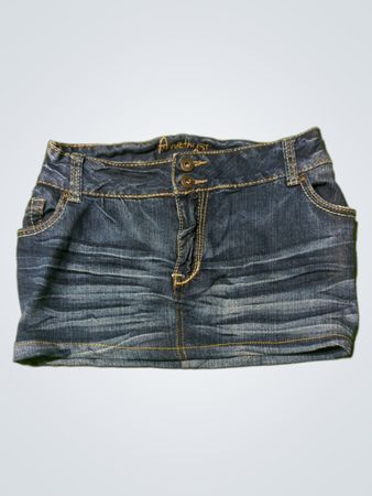 Amethyst Damen Blaue Denim Minirock