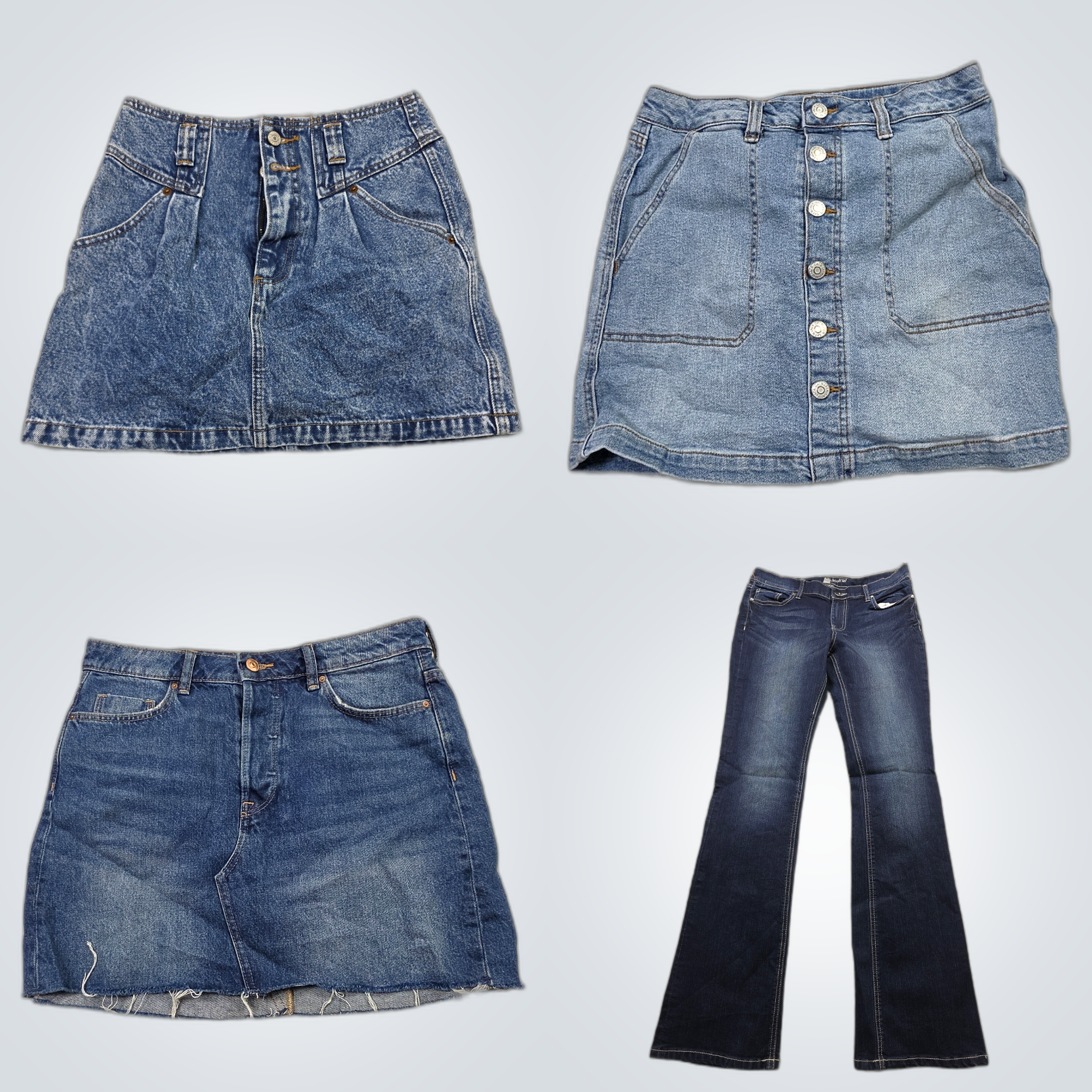 Abercrombie & Fitch Pacote de Jeans: Saias e Jeans..