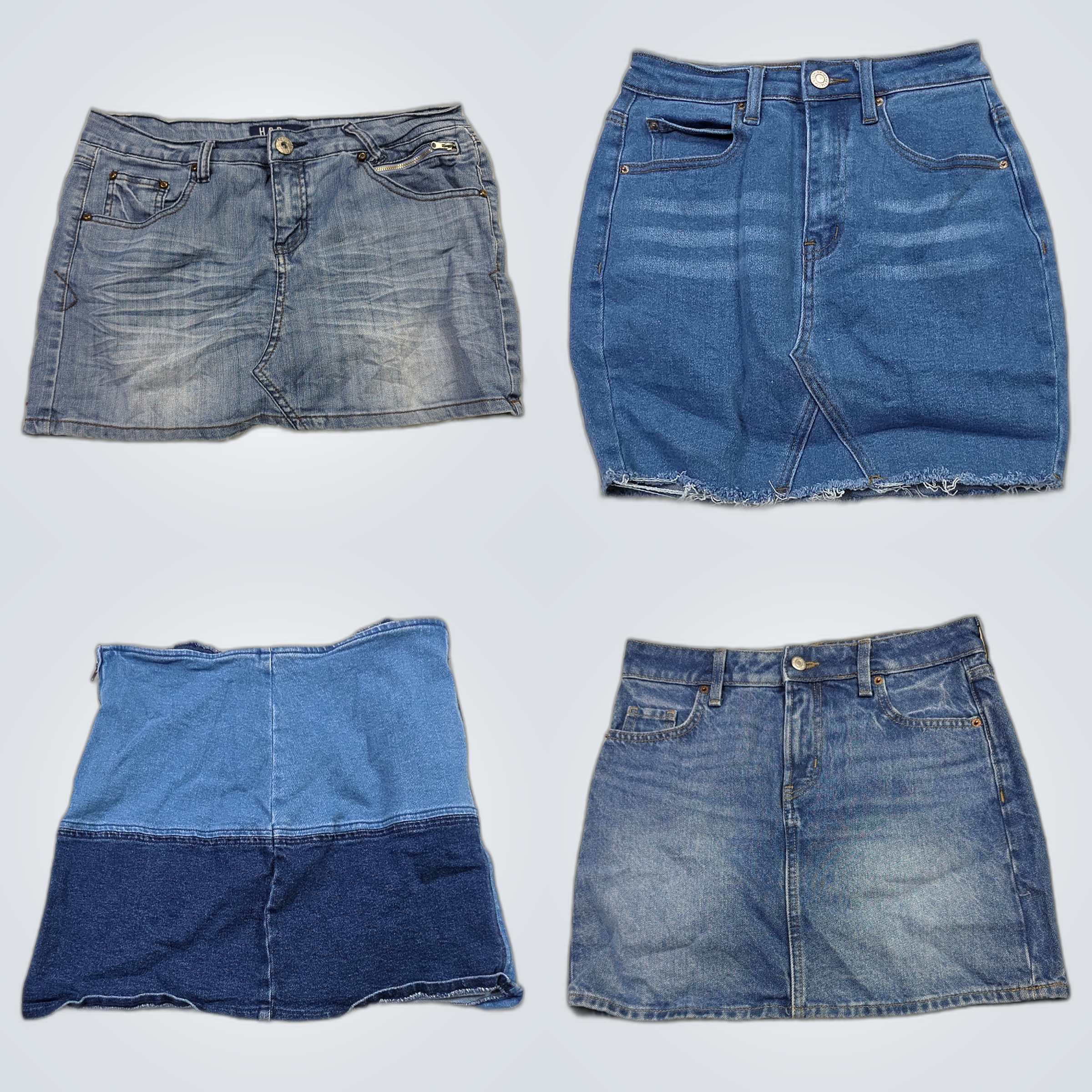 Pacote de Saias de Denim: H.G.B, Topshop, Levi's, ..