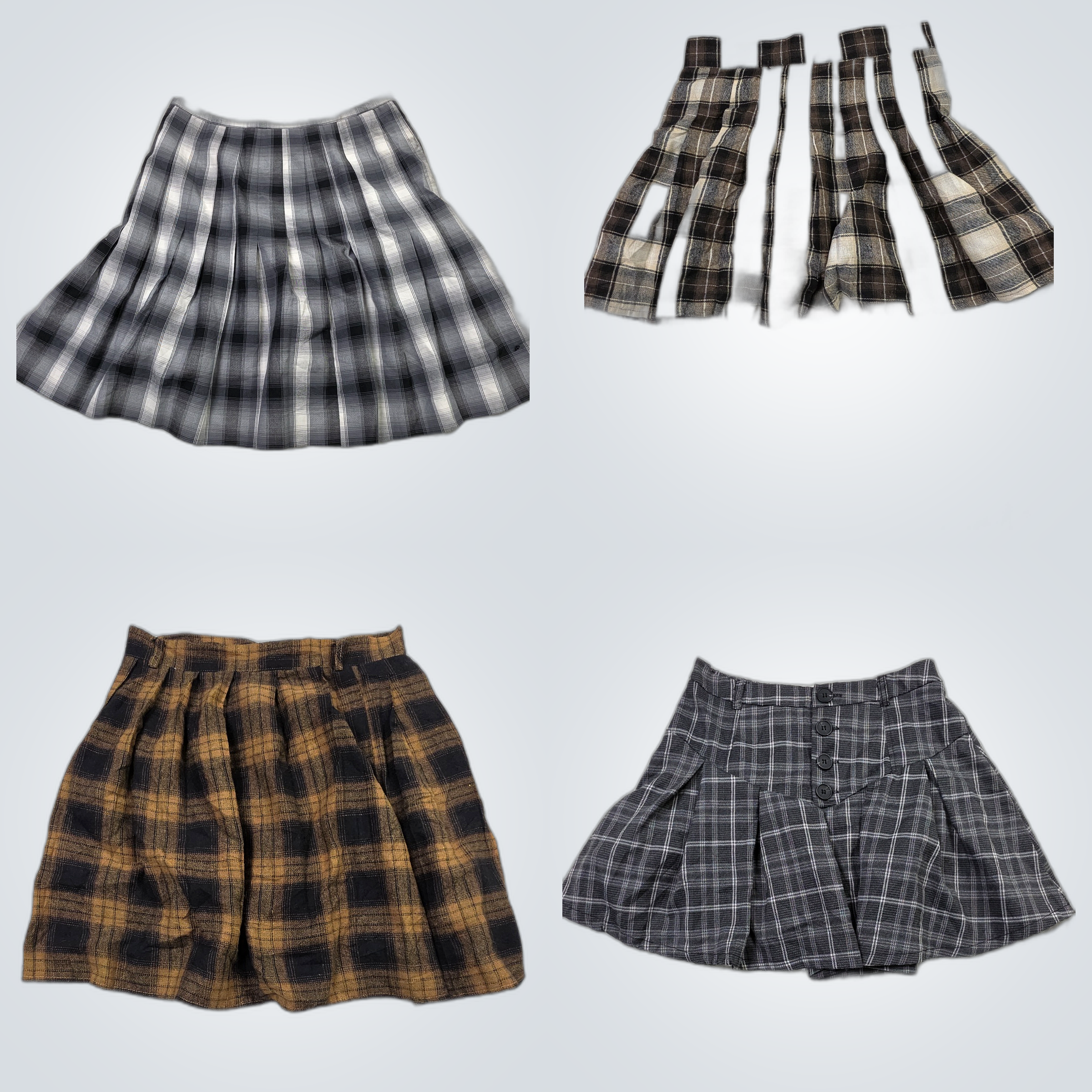 Plaid & Denim Minirock Bundle - Crazy Horse, Hespe..
