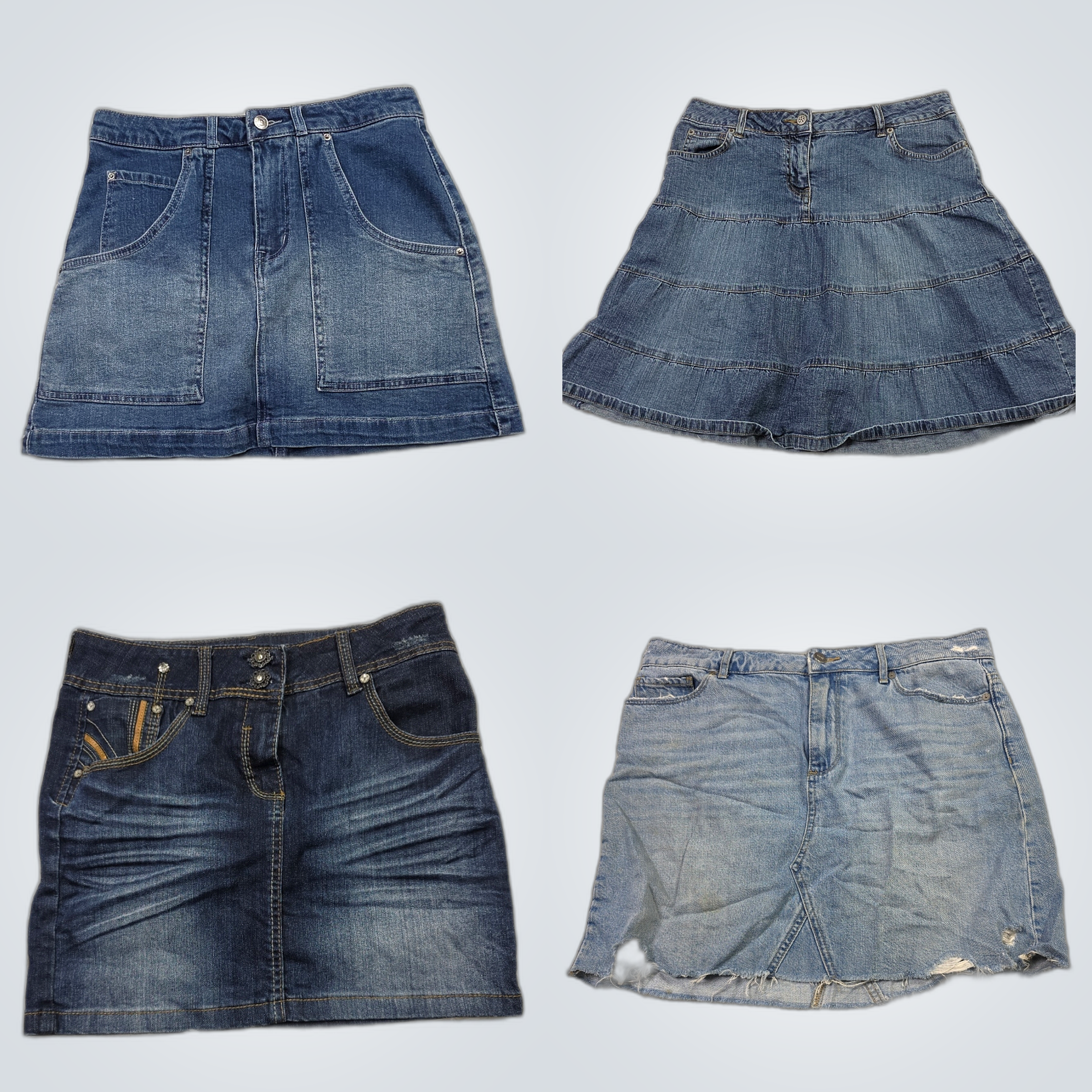 Conjunto de Saias de Jeans: apriljeans, L.A. Blues..