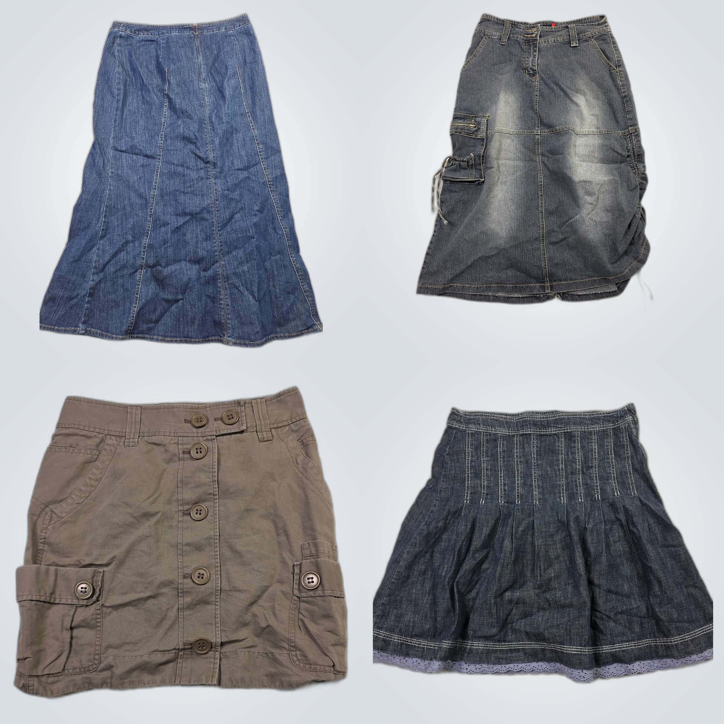 Lot de jupes en denim Talbots, H&M et plus - 7 piè..