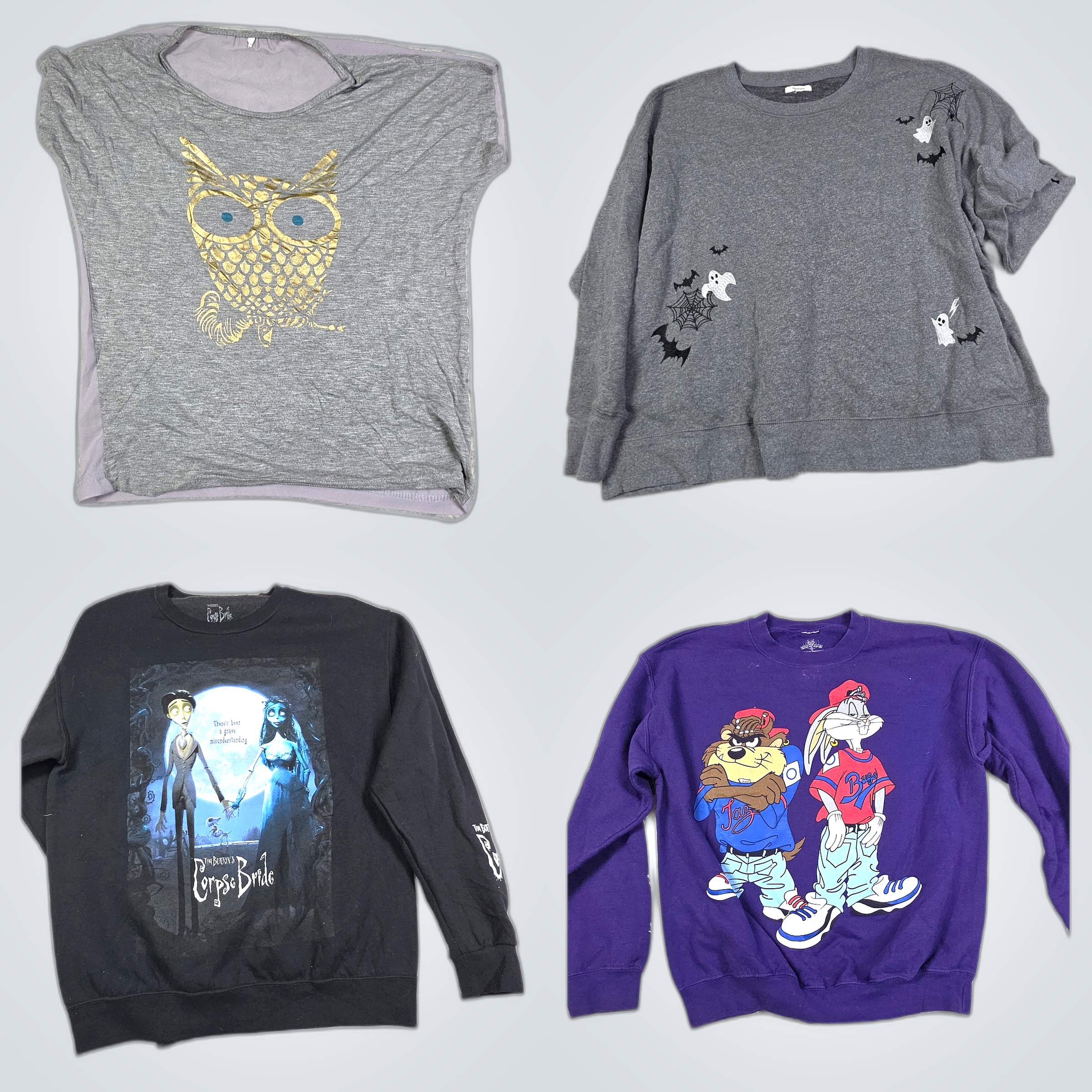 グラフィックスウェットシャツ＆スリープウェアバンドル - Looney Tunes, GILDAN,..