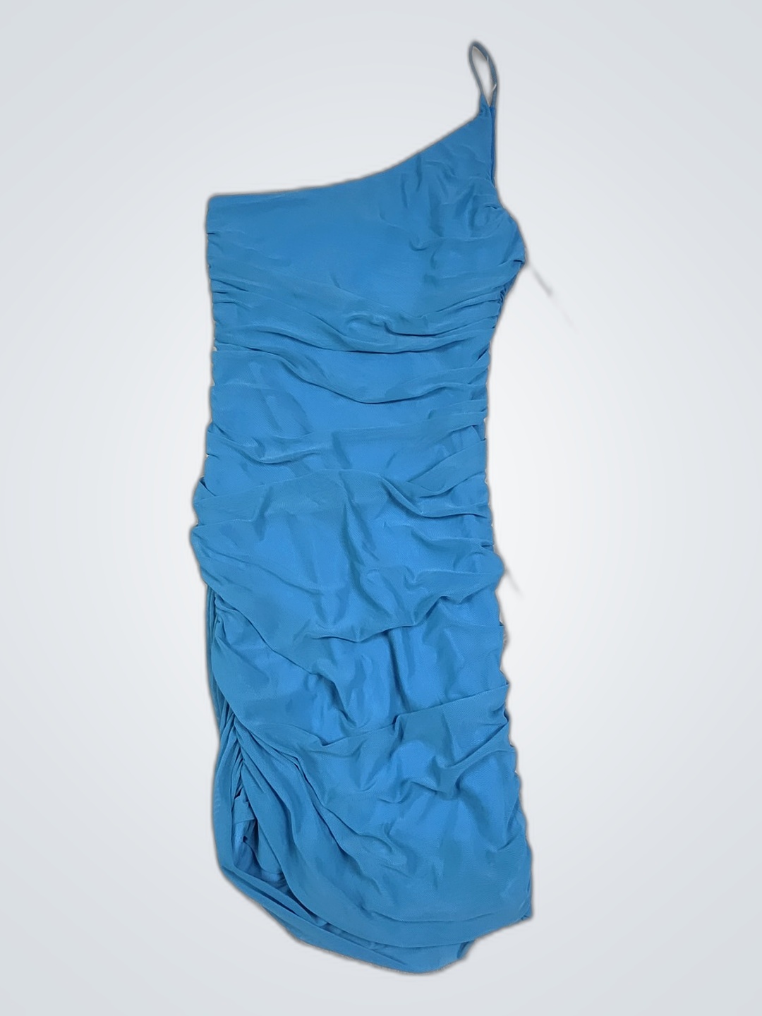Blue Ruched Dress