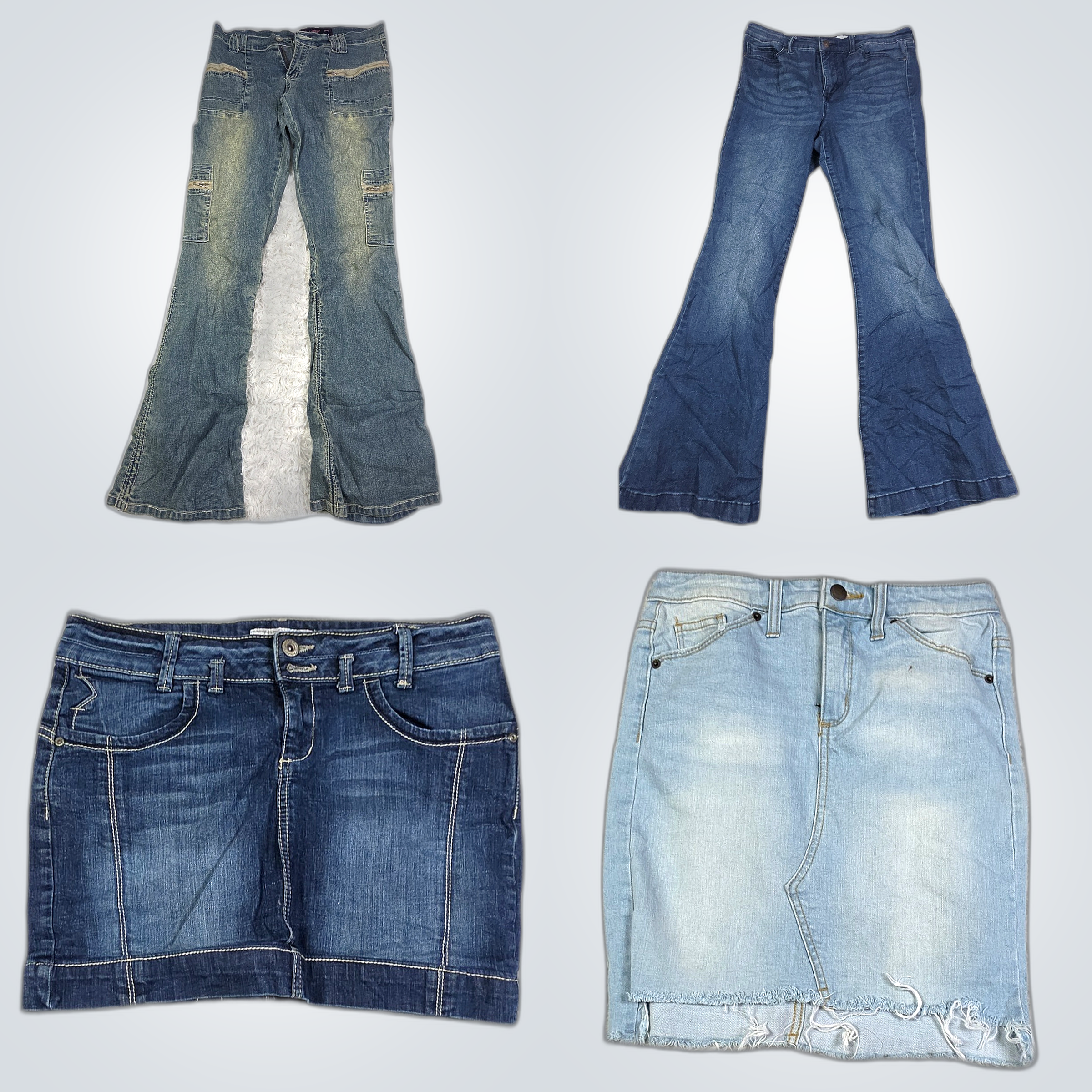 Pacchetto Jeans: Mix di 13 Pezzi di C&W, 7 For All..