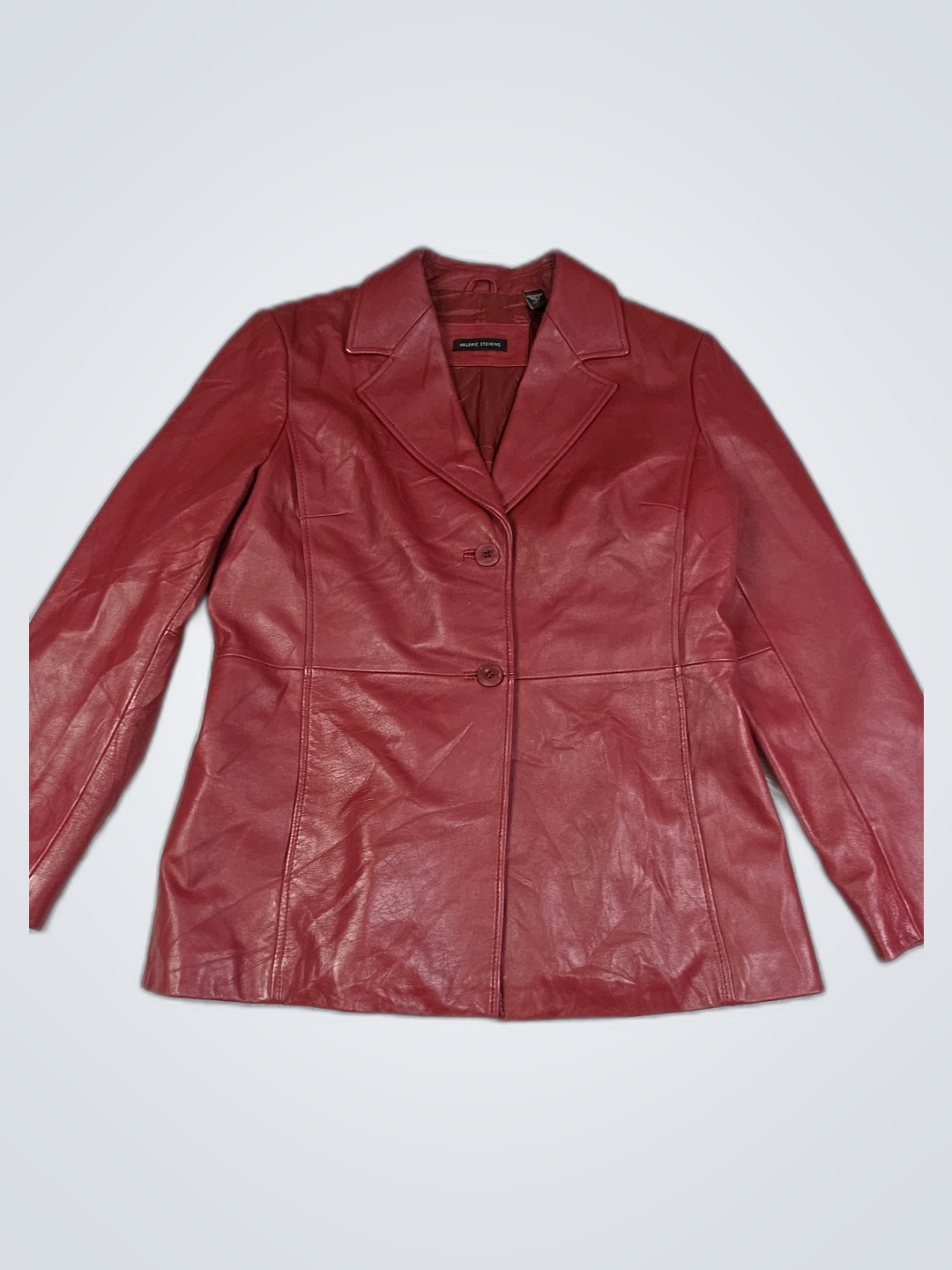 Valerie Stevens Red Leather Jacket