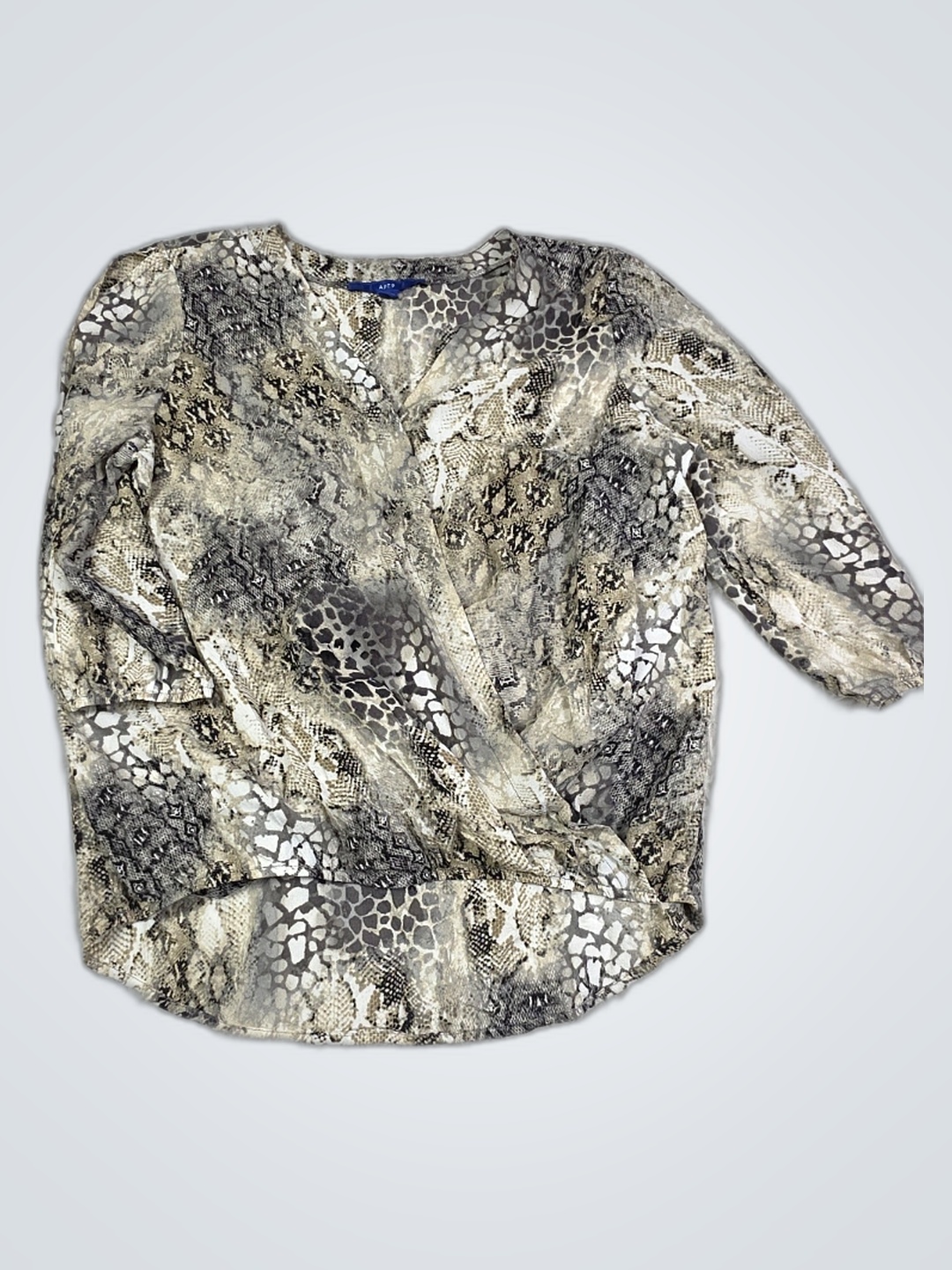 A.P.T.9 Snakeskin Print Top