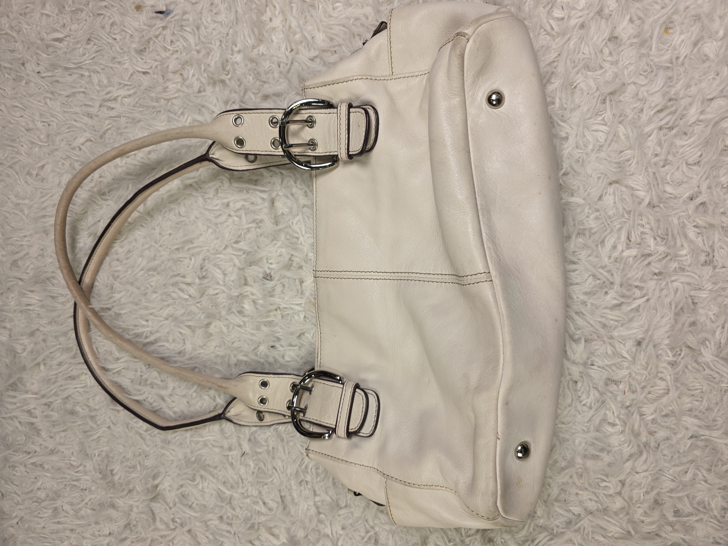 Clarks Beige Lederhandtasche