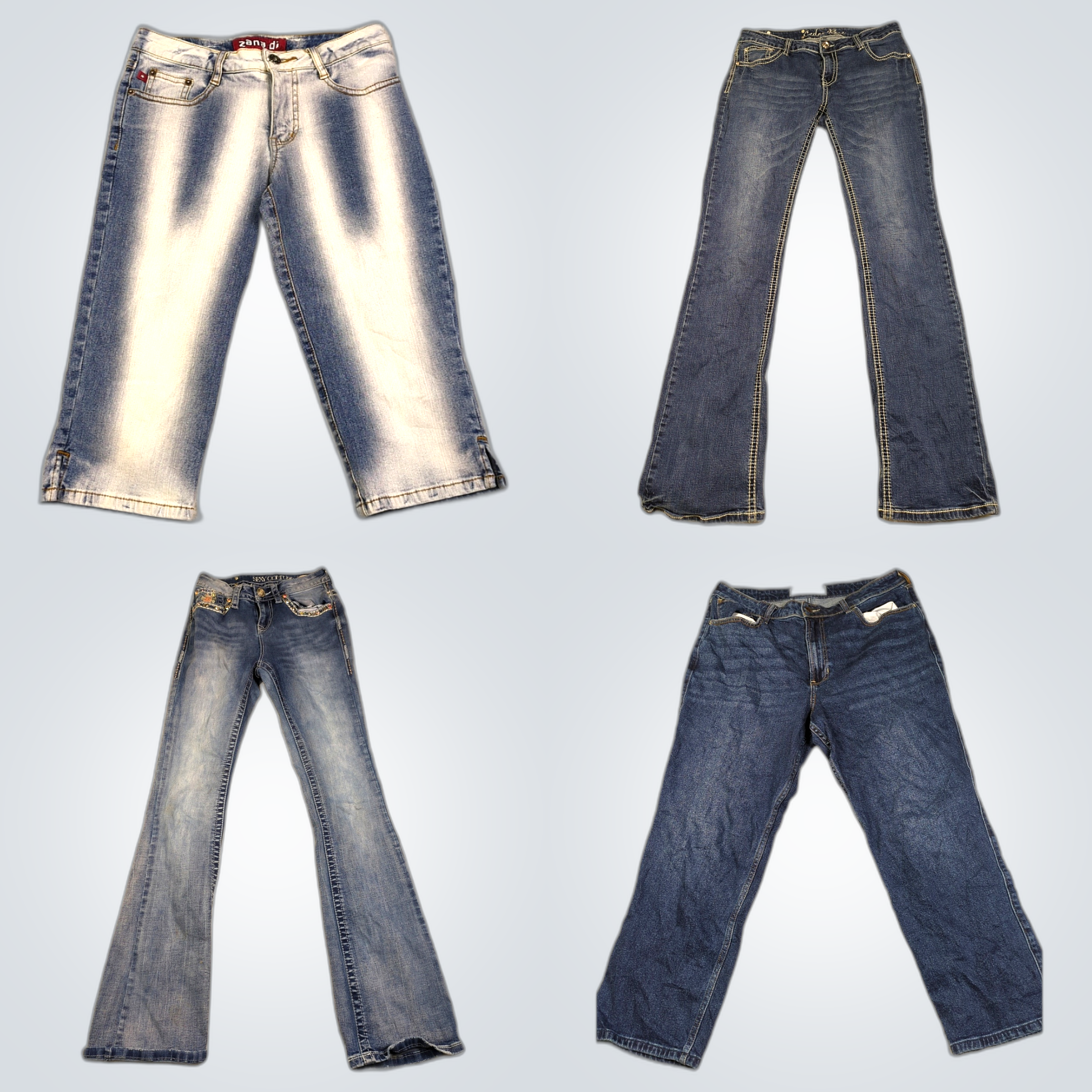 Chaps, Lee, Hollister Jeans Bundle - 7 Piece Strai..