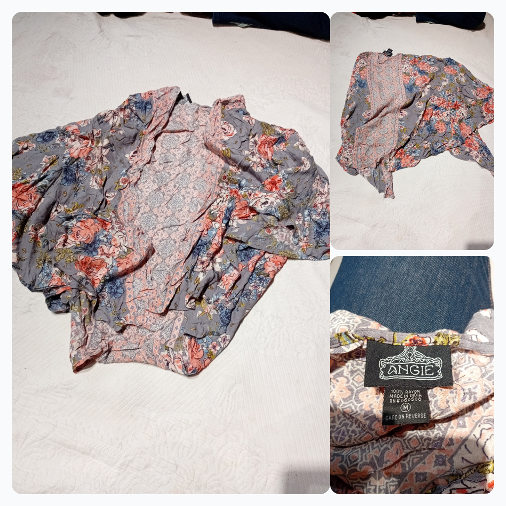 Angie Floral Print Kimono