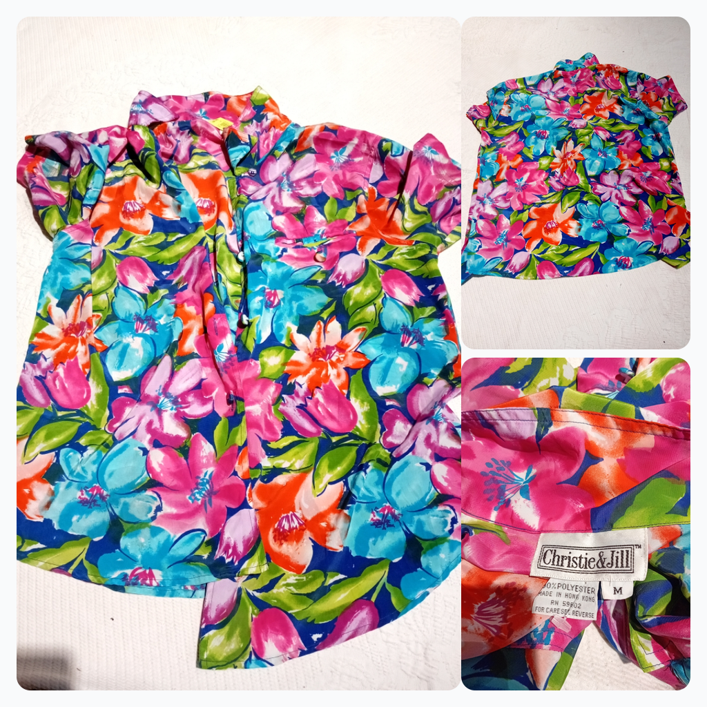 Christie & Jill Floral Button-Up Shirt