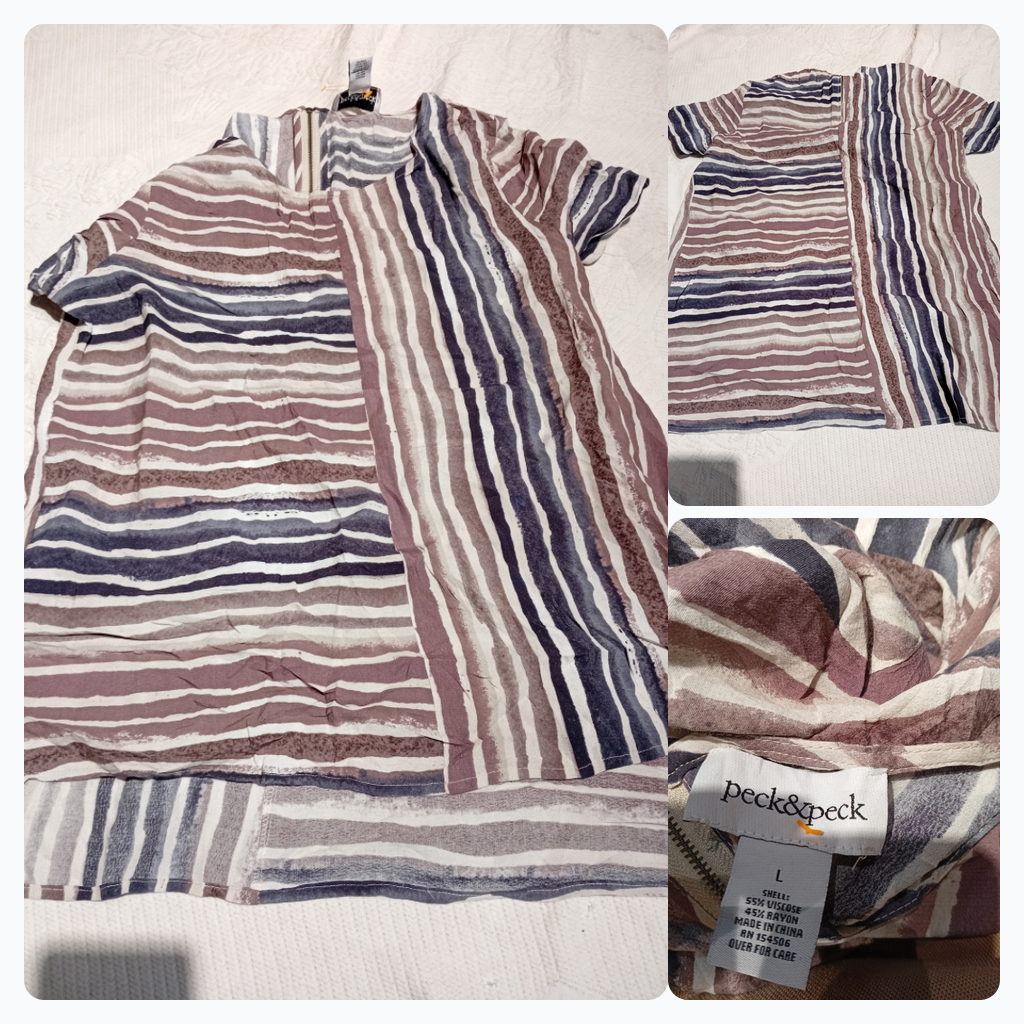 Striped Short Sleeve Top