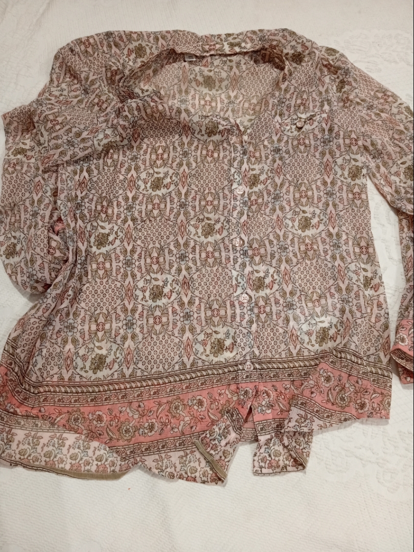 Floral Print Blouse and Skirt Set