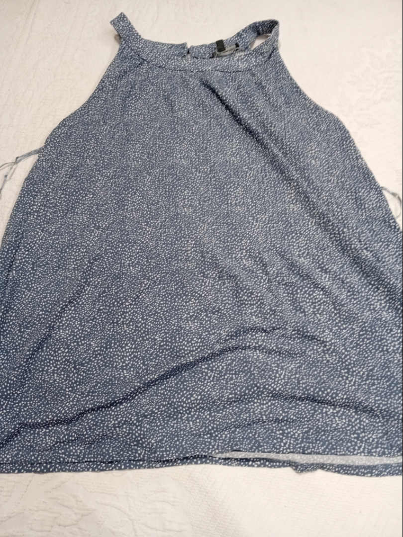 Vestido Azul sin Mangas de Adrianna Papell