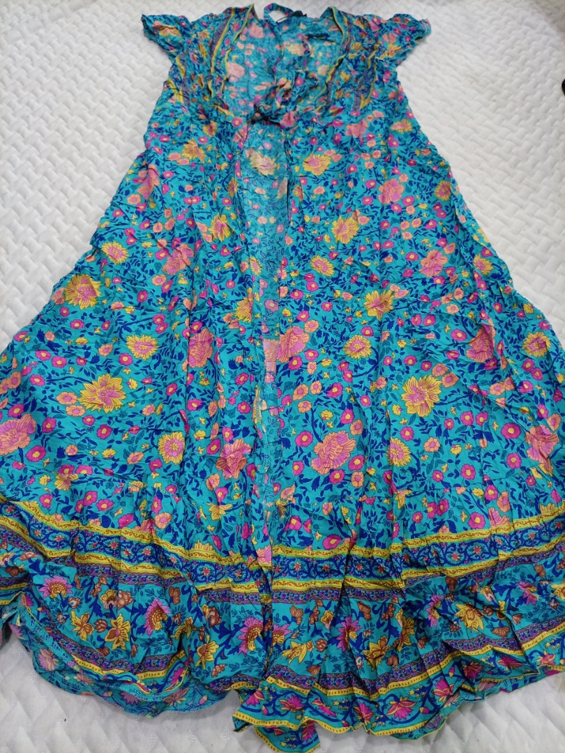ZESICA Floral Print Maxi Dress