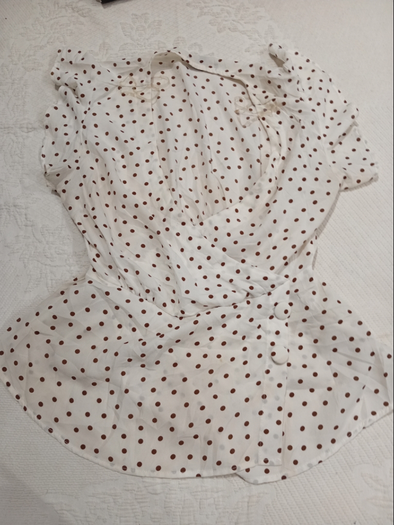 Almost Famous Polka Dot Blouse