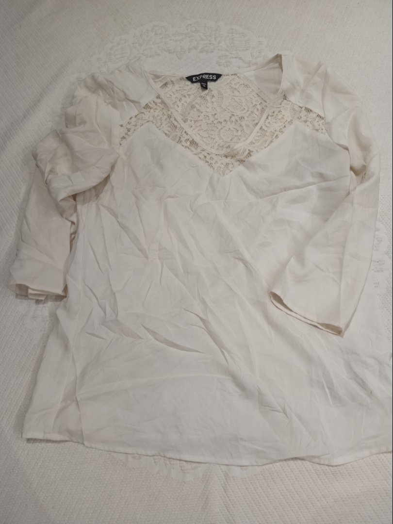 Express Lace Detail Blouse
