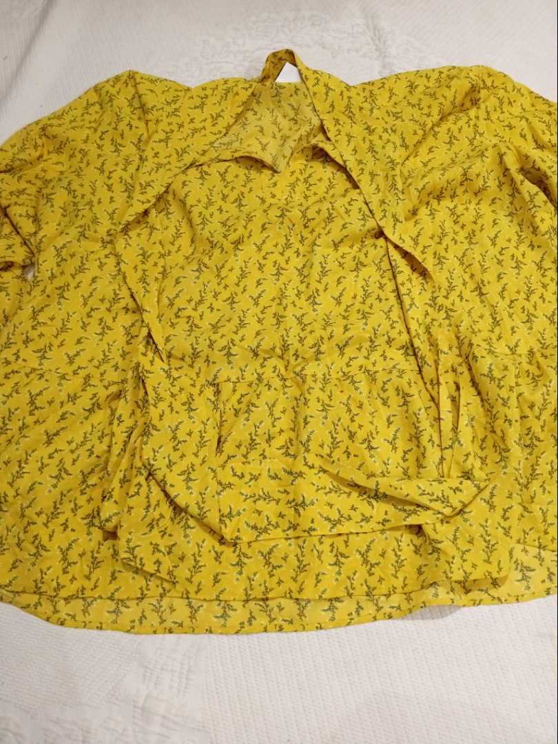LOFT Plus Yellow Floral Print Dress