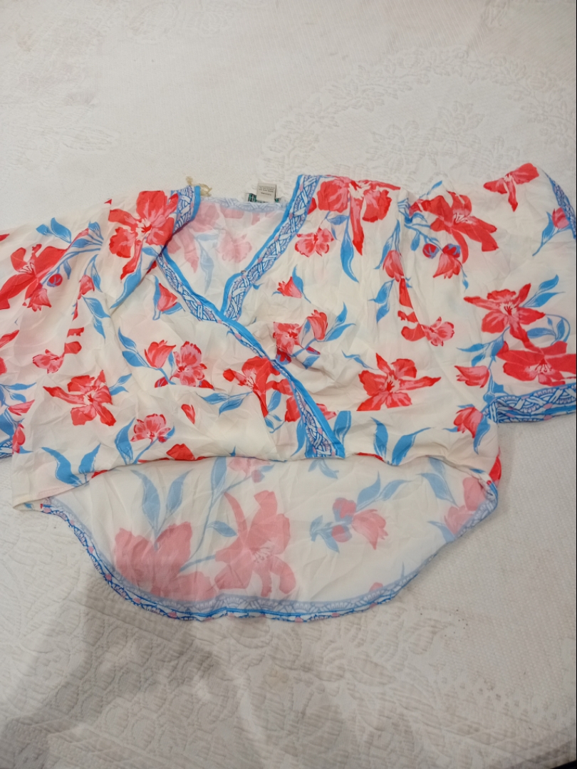 Floral Print Kimono Top