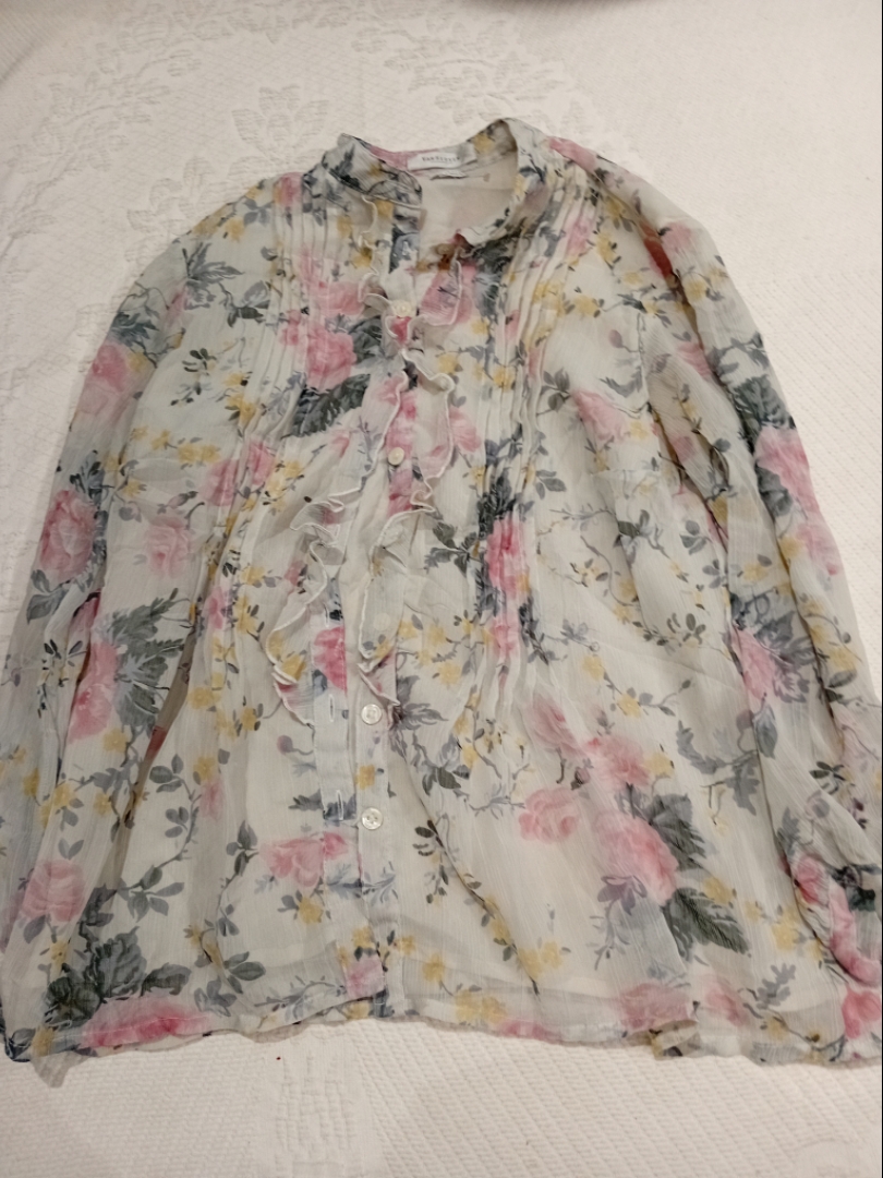 Floral Button-Up Blouse