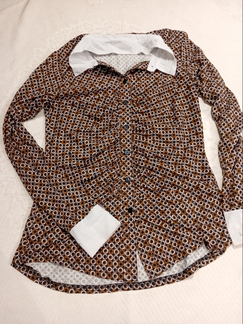 San Francisco Brown Patterned Button-Up Shirt
