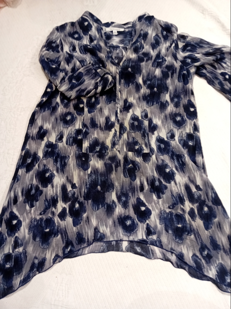 Floral Print Tunic Blouse
