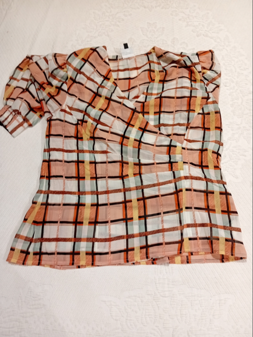 Cabi Plaid Blouse