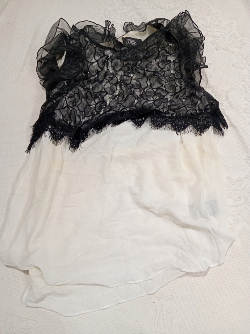 Prabal Gurung for Target Black Lace and White Chif..