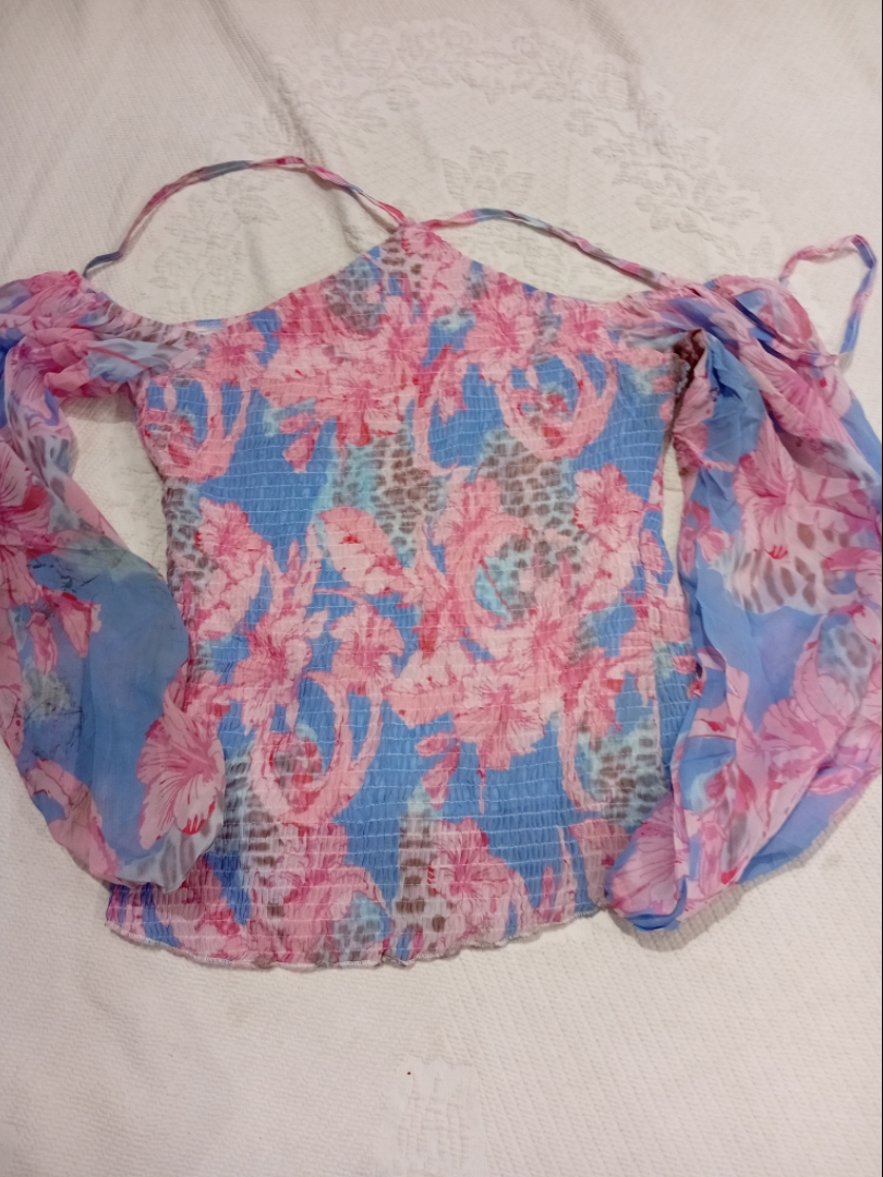 Floral Print Off-Shoulder Top