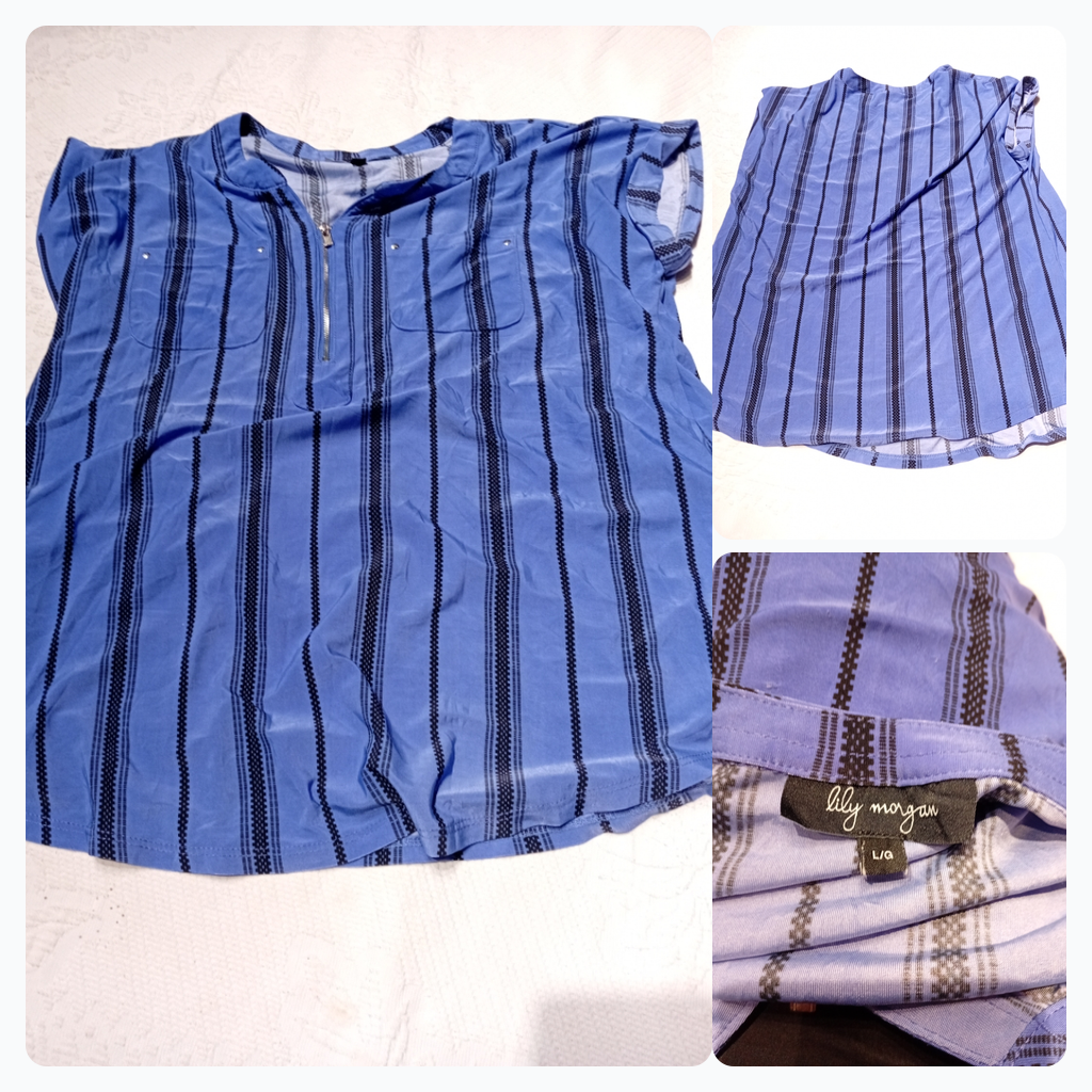 Lily Morgan Striped Blouse