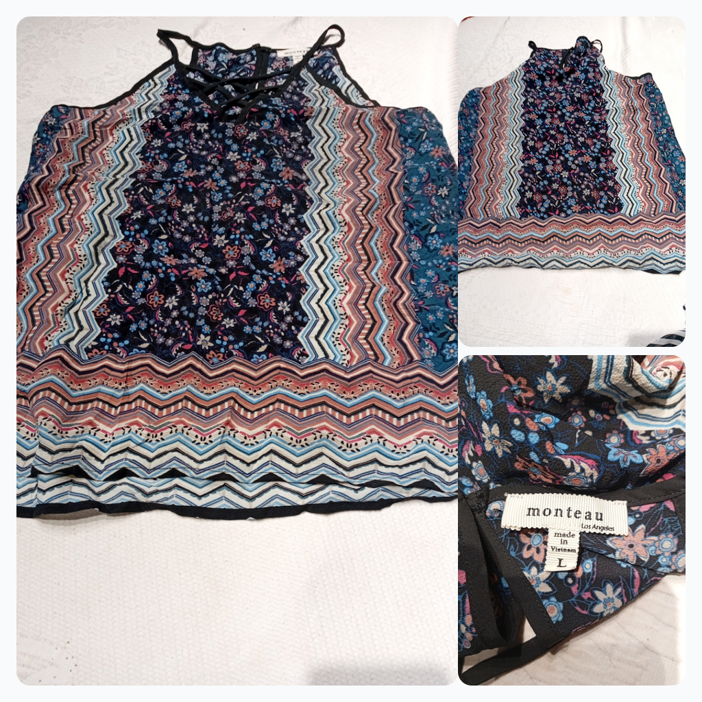 Monteau Floral Print Tank Top