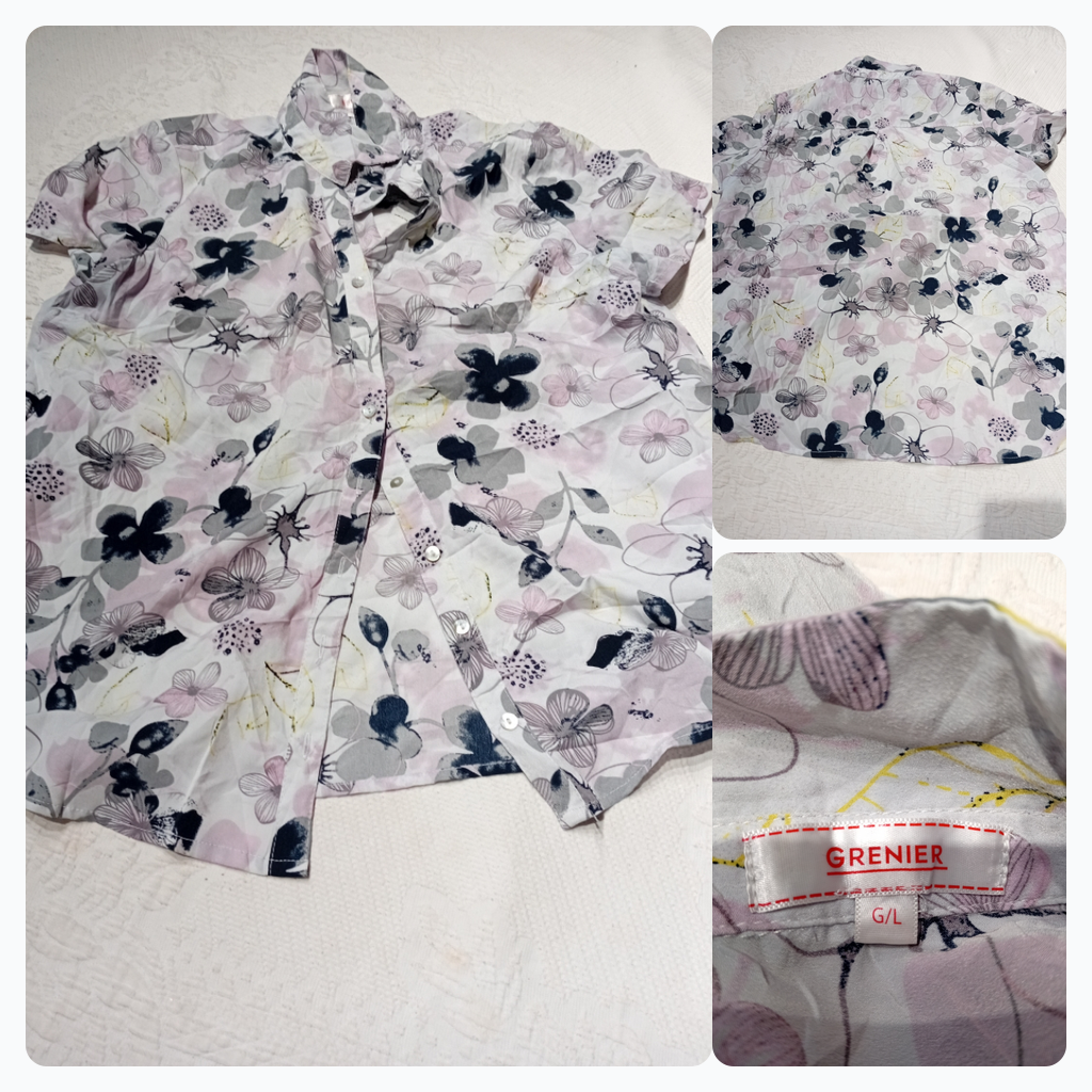 Floral Print Button-Up Shirt