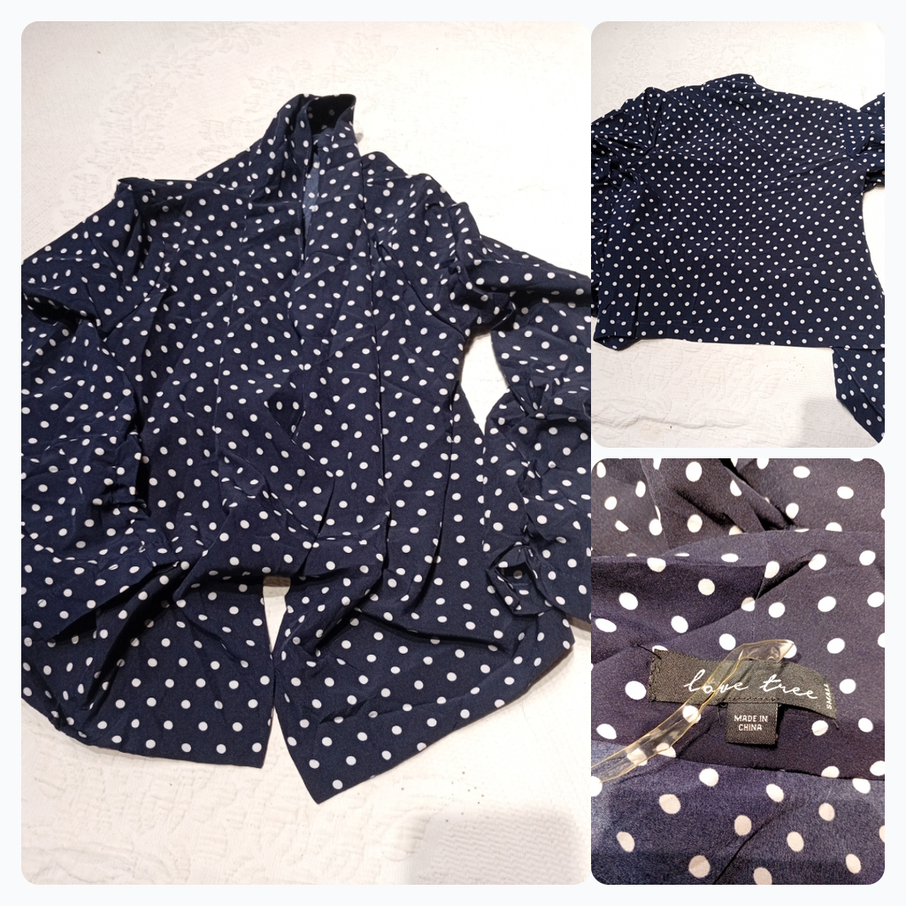 Love Tree Polka Dot Blouse