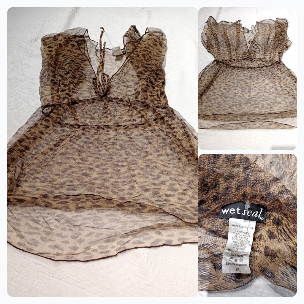 Wet Seal Animal Print Top