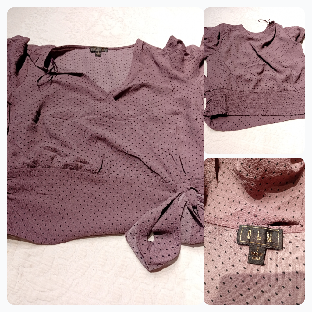 OLM Women's Polka Dot Blouse