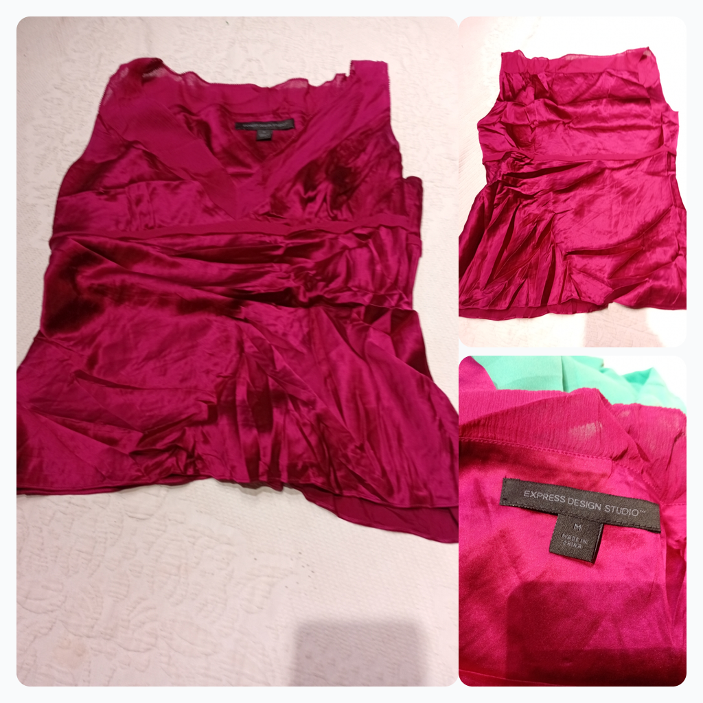 Express Design Studio Pink Sleeveless Top