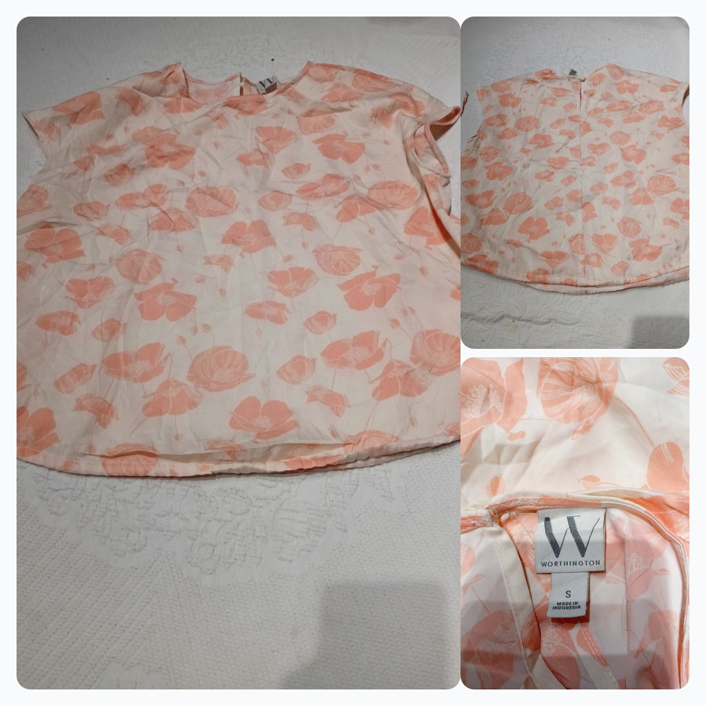 Worthington Floral Print Blouse