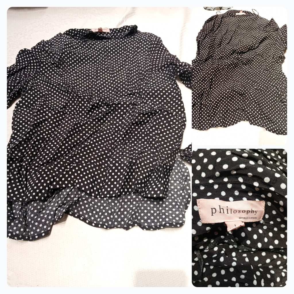 Philosophy Republic Clothing Polka Dot Blouse
