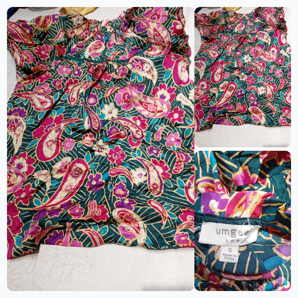 Umgee Paisley Print Blouse