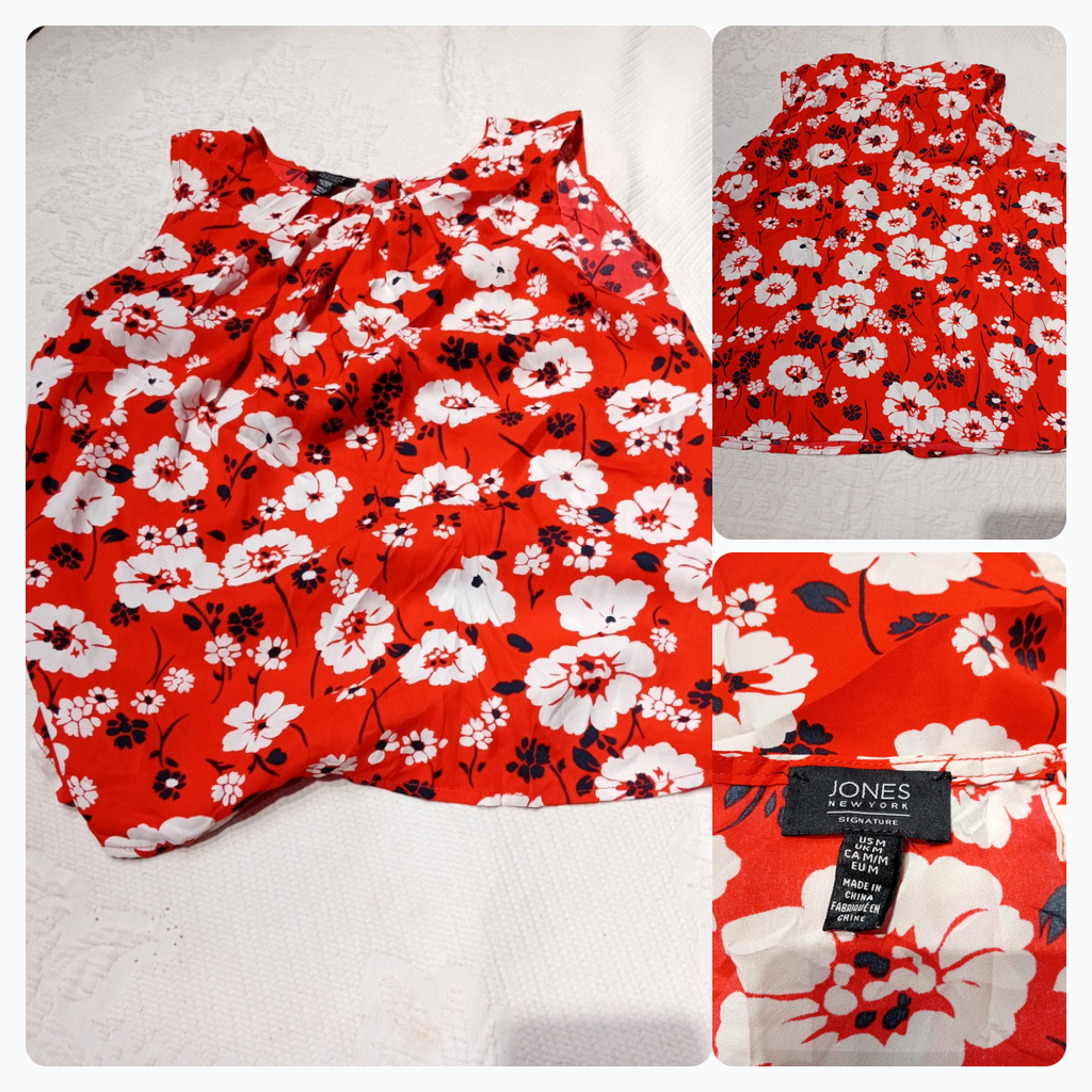 Jones New York Floral Sleeveless Top