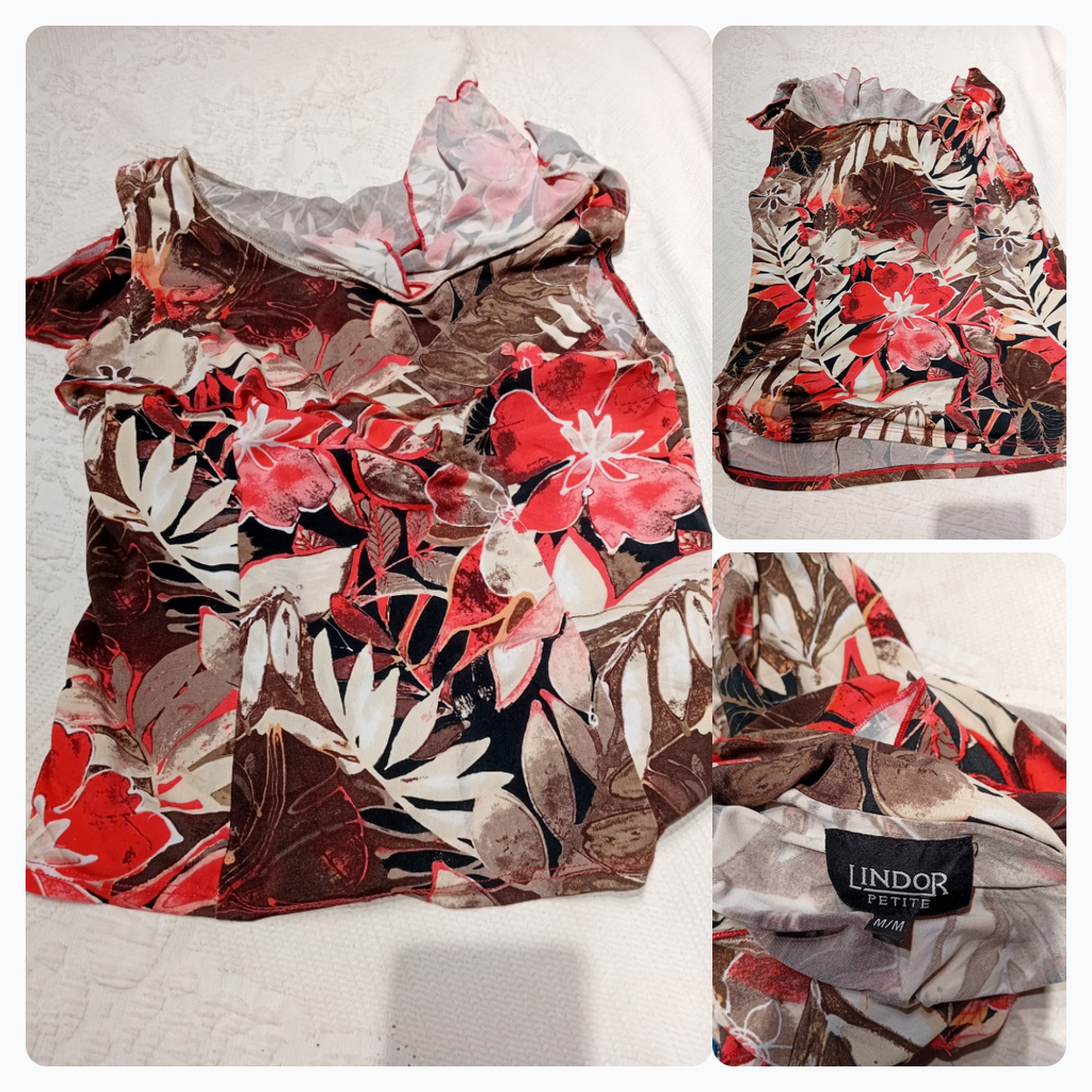 Floral Print Sleeveless Top